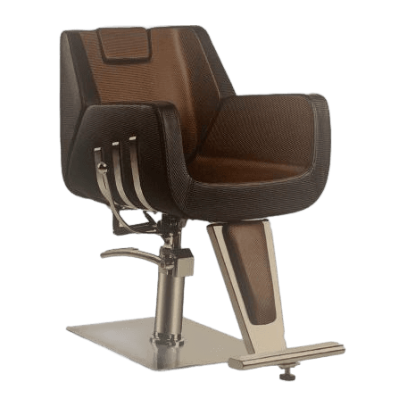 FAUTEUIL BARBIER MODEL 3028B NOIR et MARON