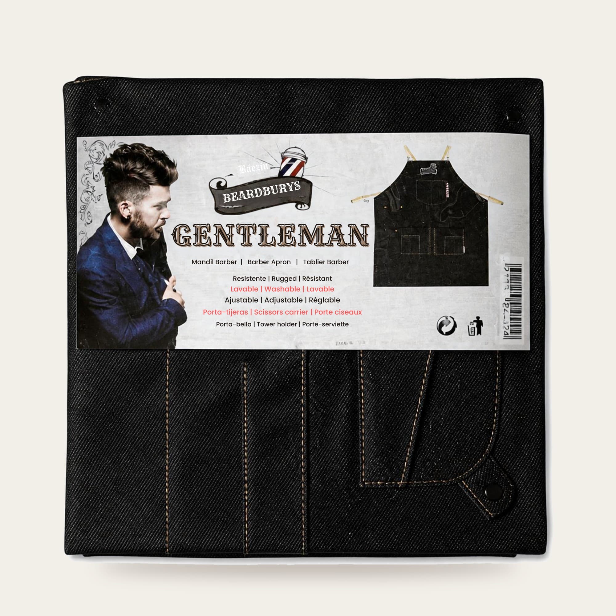 Beardburys Tablier Barbier Gentelman