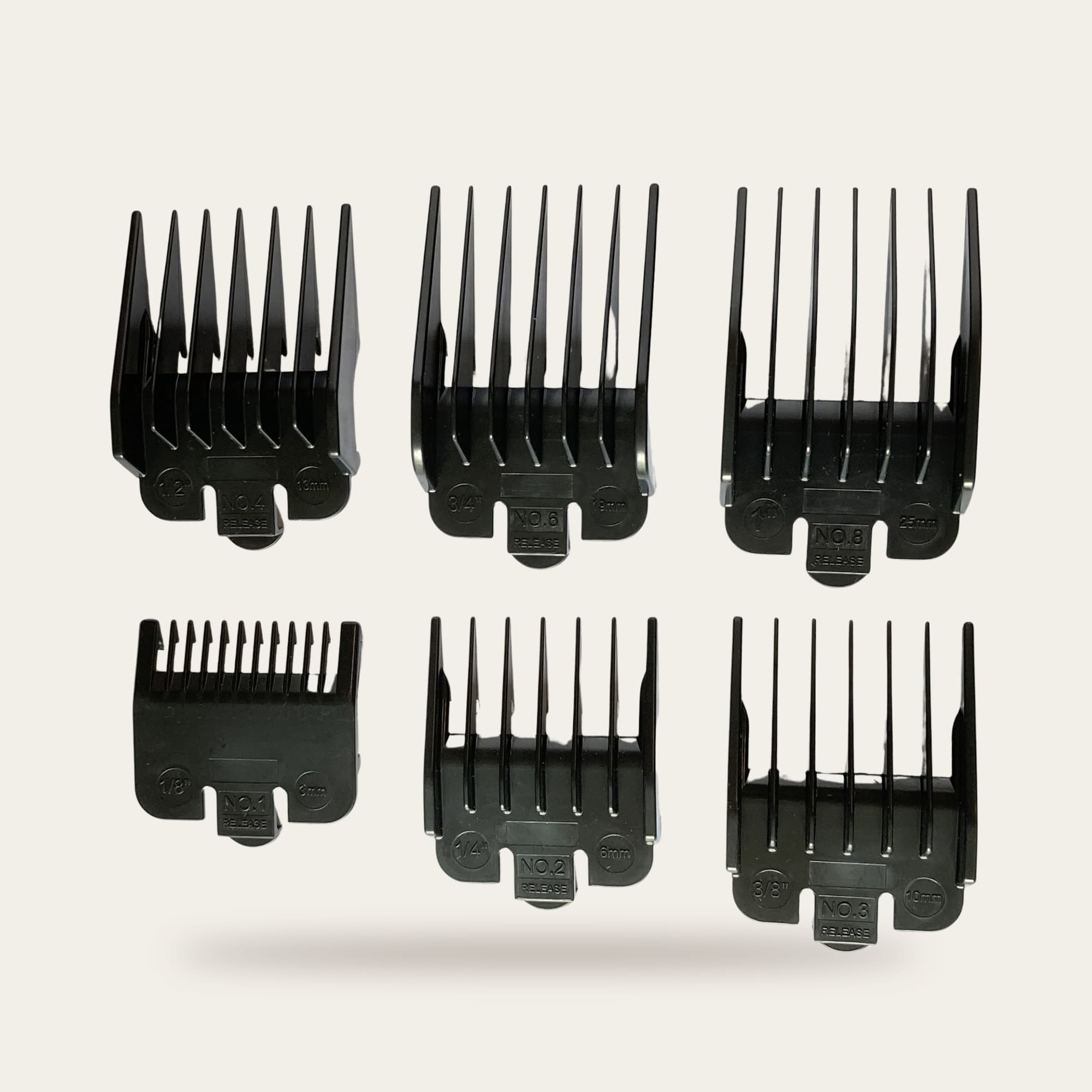 SET DE 6 PEIGNES pour TONDEUSE SILVIO