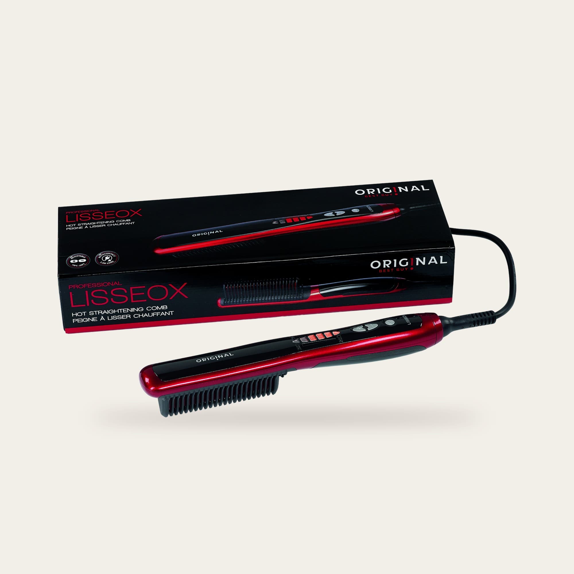 Peigne a Lisser ORIGINAL ceramique LISSEOX Noir