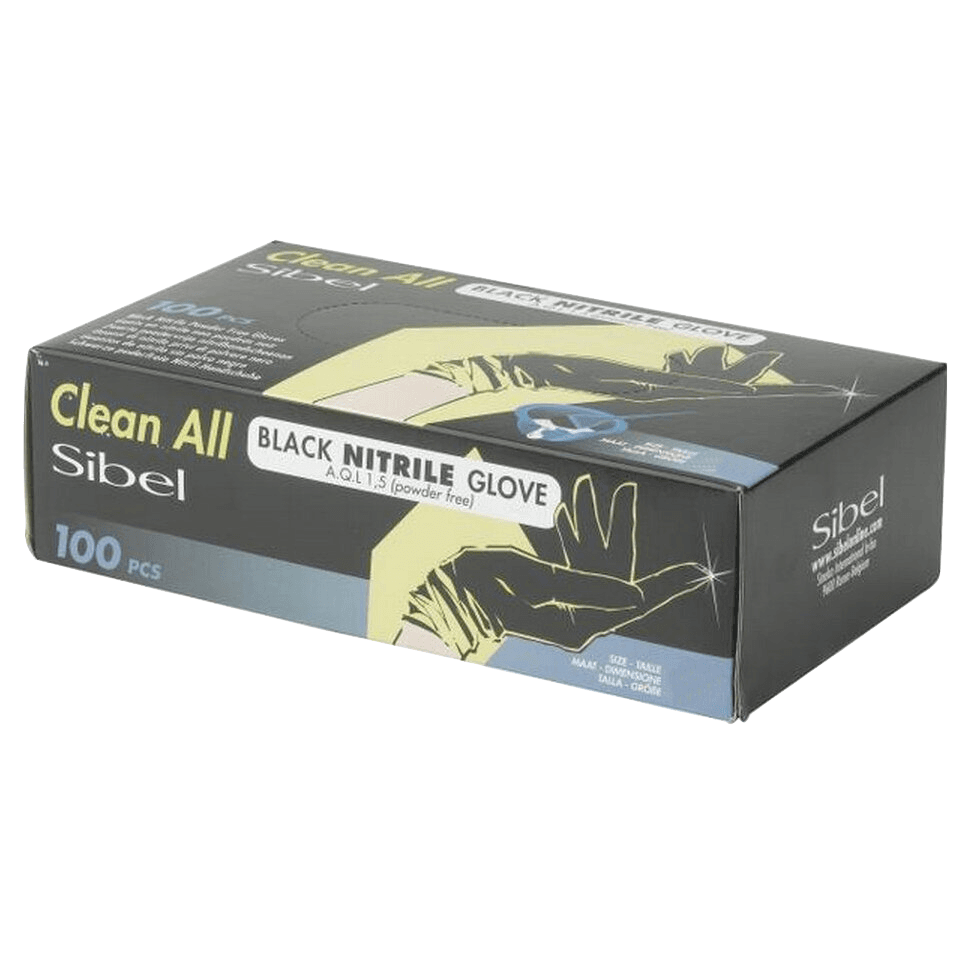 Black Nitrile Grand Boite De 100 Gants