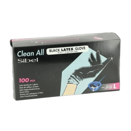 Black Latex Grand Boite De 100 Gants
