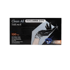 Black Latex Moyen Boite De 100 Gants