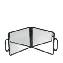 Sibel Miroir Coiffeur Double Noir