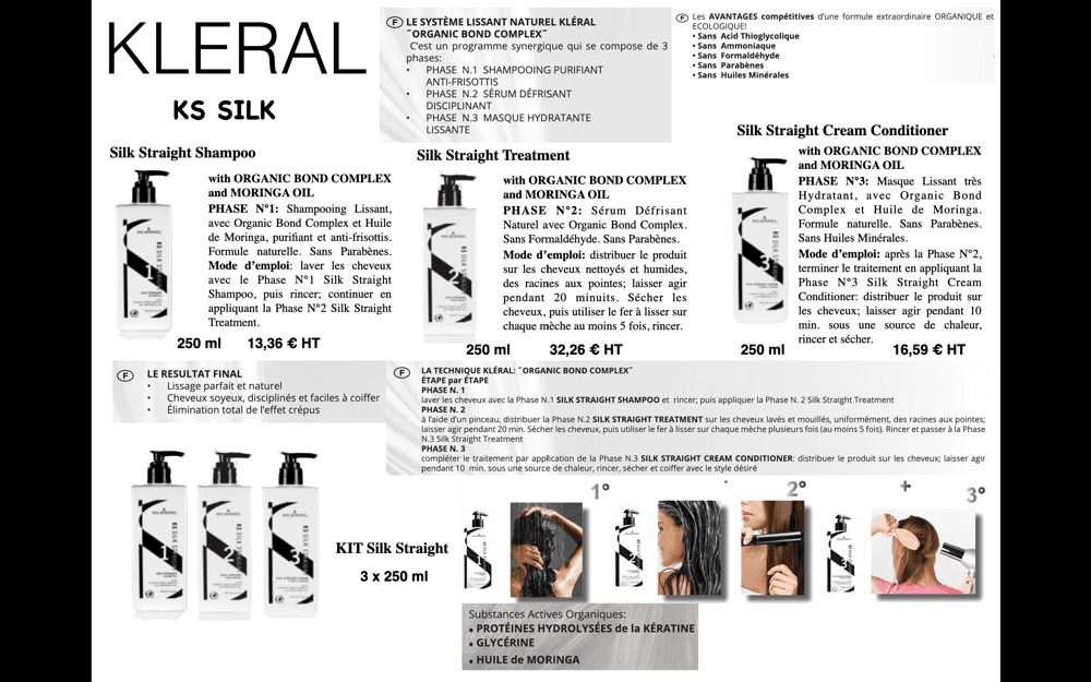 Kleral Silk Straight 3 Masque Lissant 250 ML - photo 2