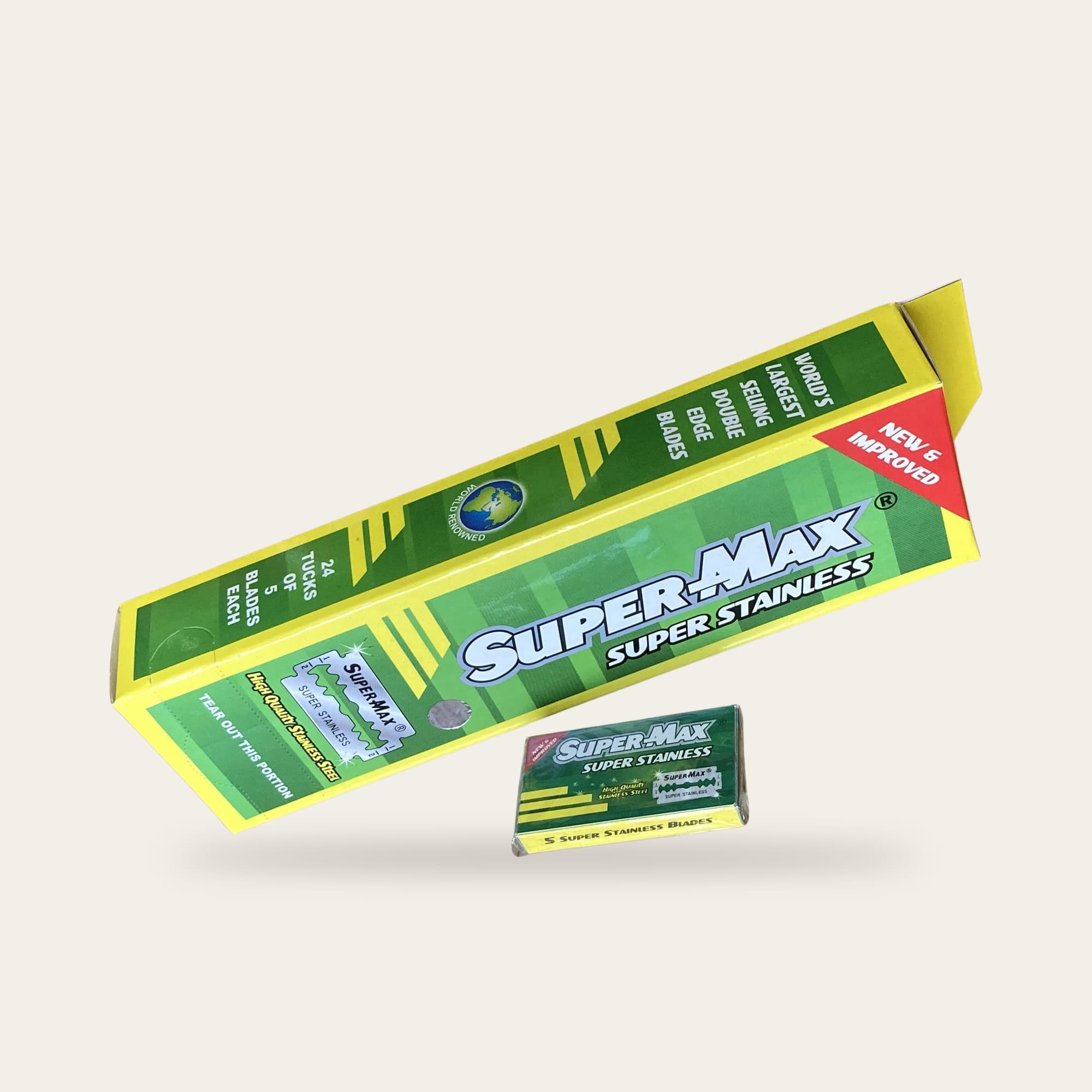 24 PAQUETS DE 5 LAMES SUPER-MAX