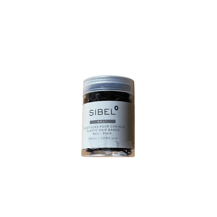 BOITE DE 250 MINIS ELASTIQUES NOIR SIBEL