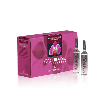 KLERAL BOITE DE 10 AMPOULES ORCHID OIL keratine 10 ml