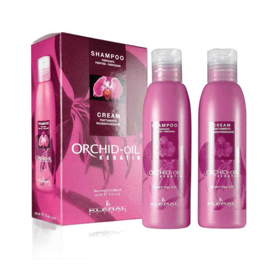 KLERAL KIT SHAMPOING & MASQUE KERATIN ORCHID OIL 2x150 ML