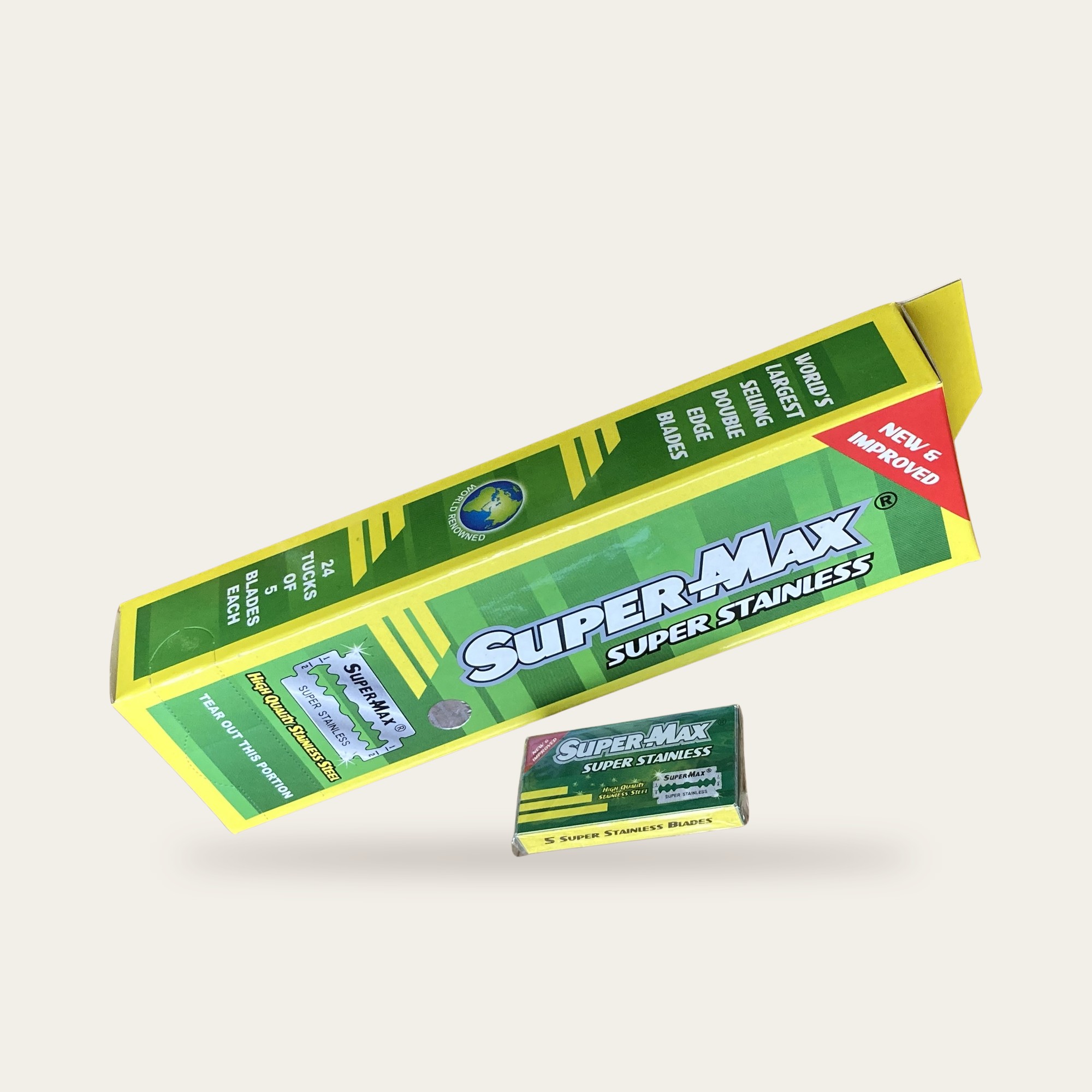 24 PAQUETS DE 5 LAMES SUPER-MAX