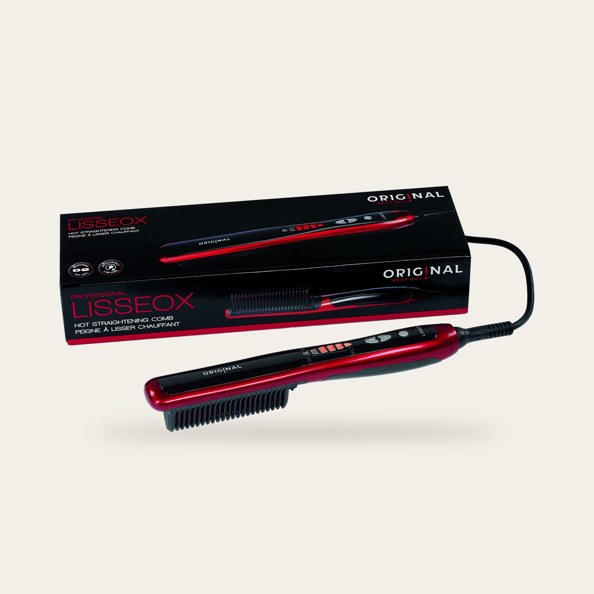 Peigne a Lisser ORIGINAL ceramique LISSEOX Noir